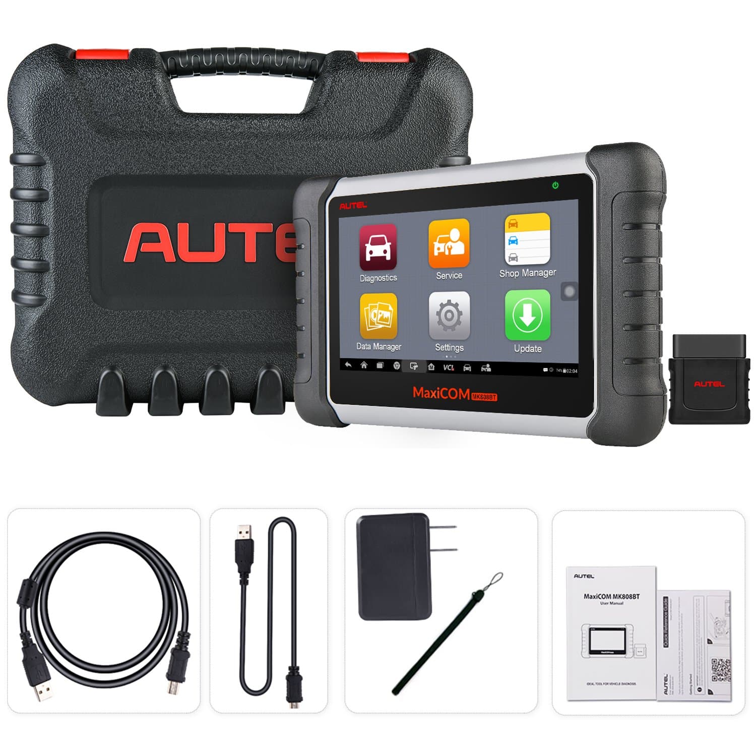 Autel MK808BT PRO Diagnostic Tool Full Bi-Directional control Scanner with  OE-Level All System Diagnostic, 36+ Services
